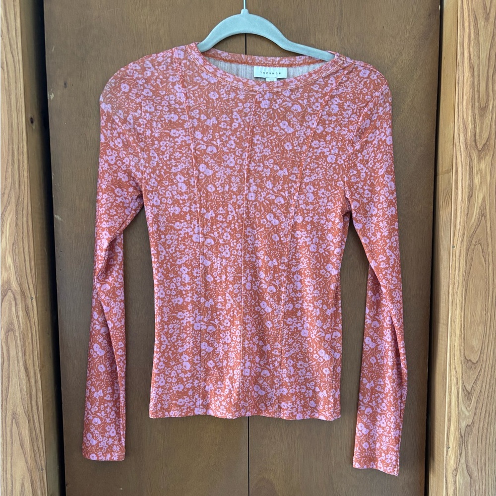 Floral Pink Long Sleeve Top